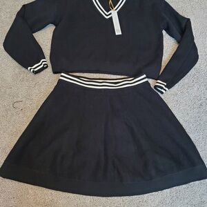 House of Harlow 1960 knit skirt set